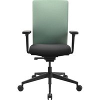 Topstar Bürodrehstuhl "AirWork G" mit Armlehnen, Sitz schwarz, Rücken mint