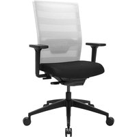 Topstar Bürodrehstuhl "AirWork" mit Armlehnen, Sitz schwarz, Rücken weiß
