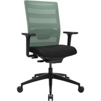 Topstar Bürodrehstuhl "AirWork" mit Armlehnen, Sitz schwarz, Rücken mint