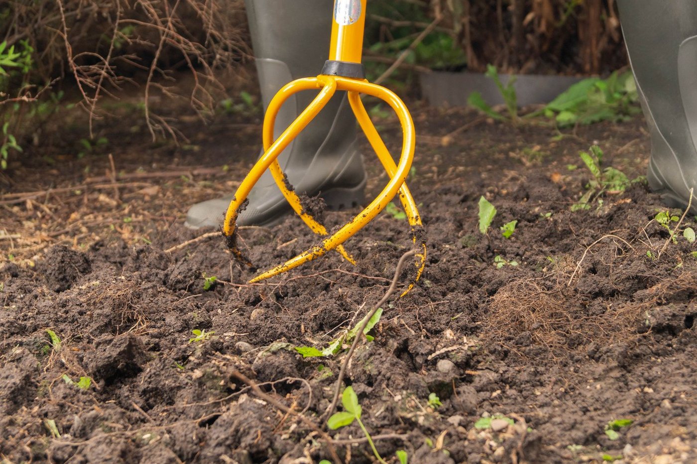 Tornadica Gartenpflege-Set Vertikutierer und Unkrautentferner in einem Gerät, Gartenkralle Schmiedestahlkralle Gartenwerkzeug Erde einfach umgraben – Bild 3 von 5