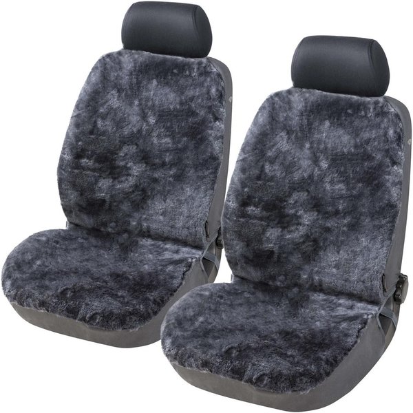 Torrex Autositzbezug aus Lammfell - 2er Set Autositz Sitzbezüge mit ABE aus 100% Echtfell, 2-tlg., universelle Passform, Seitenairbag kompatibel, wärmereguliere