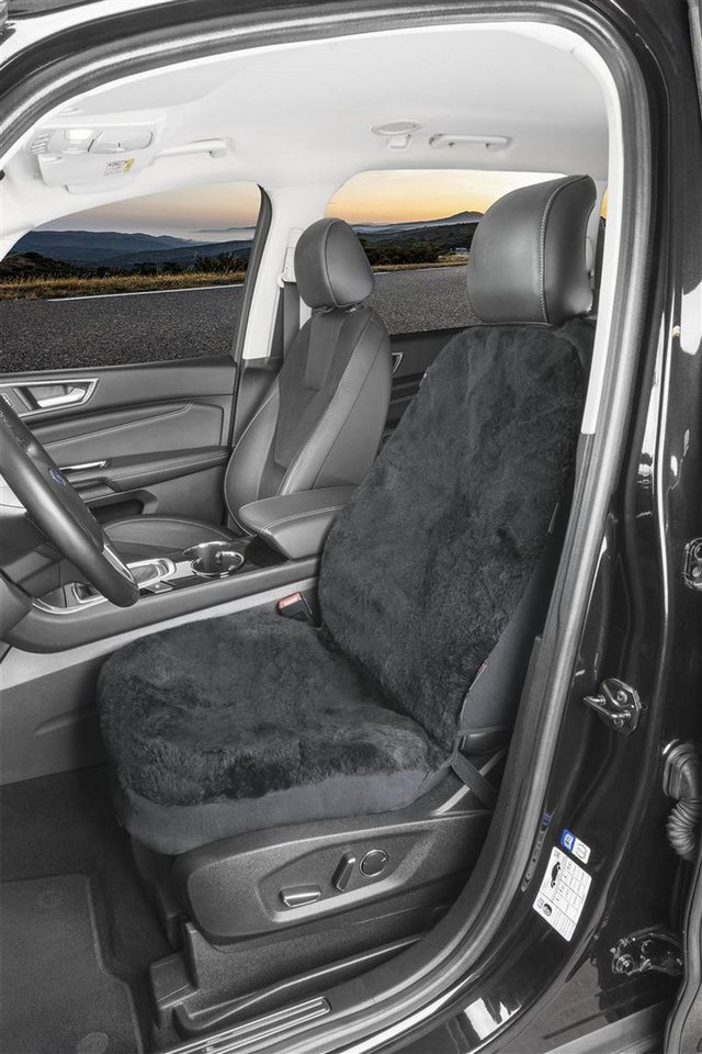 Torrex Autositzbezug aus Lammfell kein Patchwork Vollbezug, 1-tlg., universelle Passform, Seitenairbag kompatibel, wärmeregulierendes Fell – Bild 2 von 5