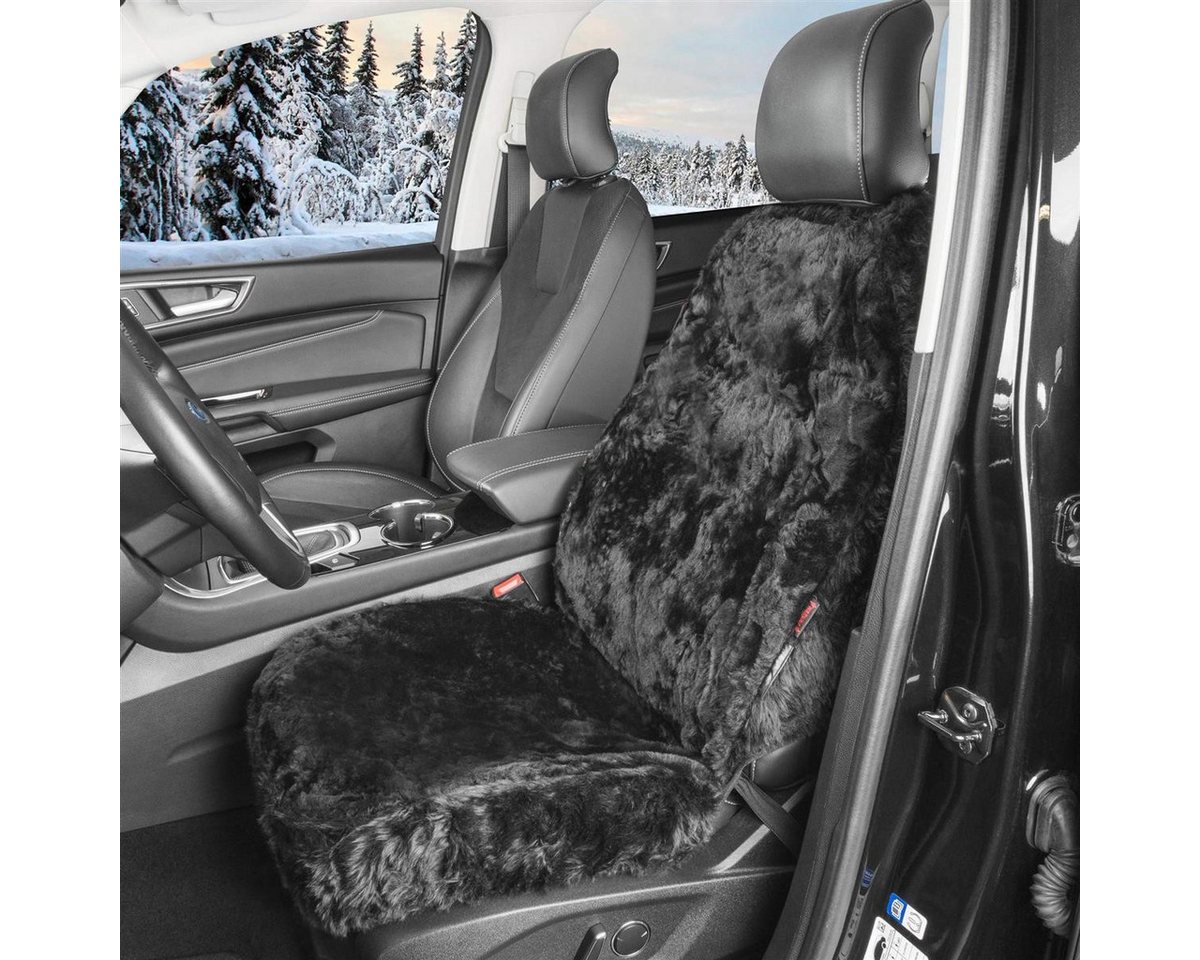 Torrex Autositzbezug aus Lammfell kein Patchwork Vollbezug, 1-tlg., universelle Passform, Seitenairbag kompatibel, wärmeregulierendes Fell – Bild 4 von 5