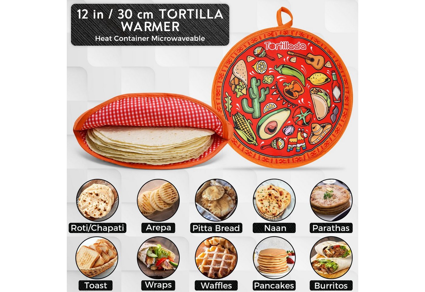 Tortillada Brotkorb Tortilla Wärmer – Bild 4 von 5