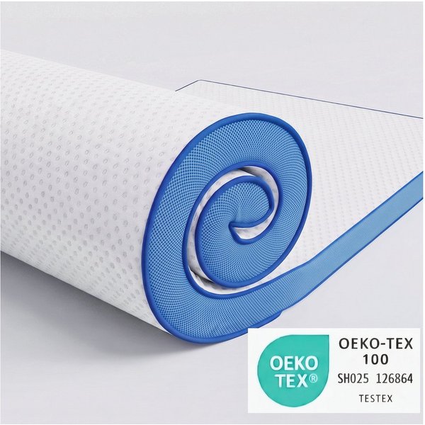 Totnz, Topper Matratzentopper 180X200cm, 90X200cm, 120X200cm, 140X200cm, 160X200cm, 7.5 cm hoch, Gel Memory Foam, (H2/H3, Ergonomisch, Waschbar, OEKO‑TEX®-zerti