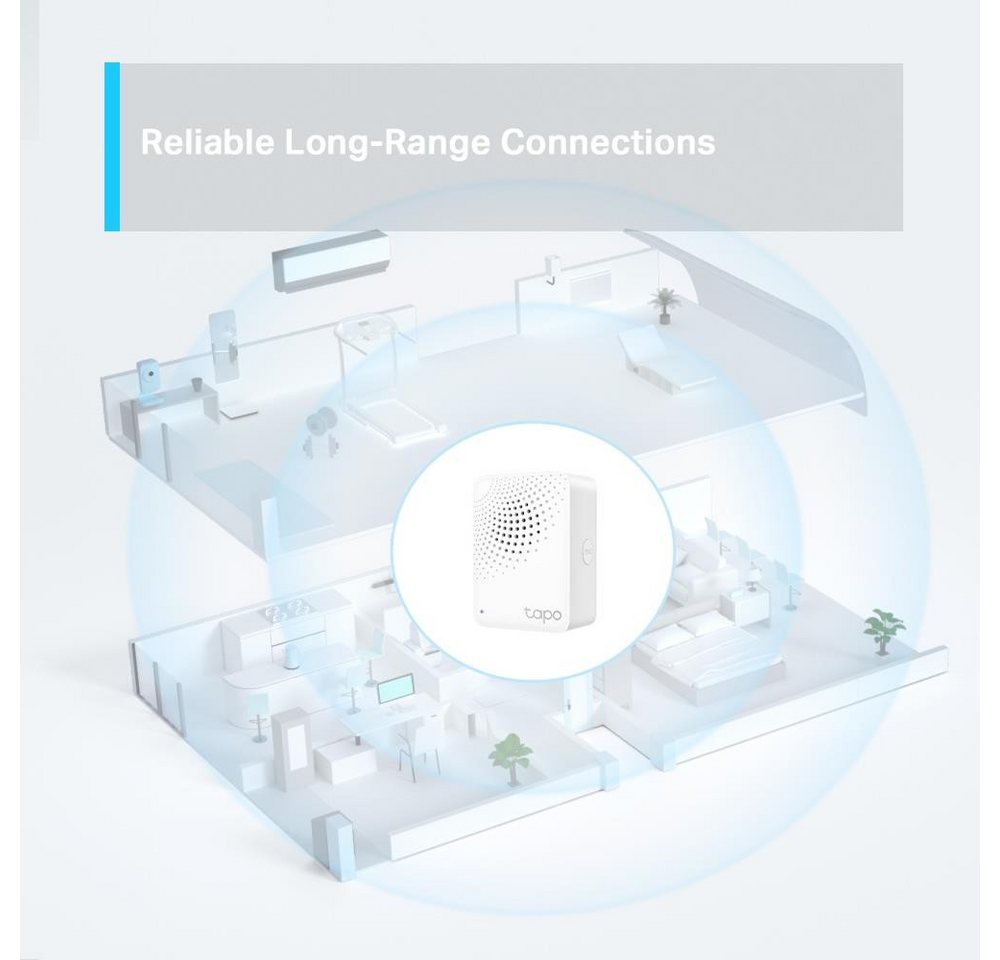 tp-link Tapo H100 Smart-Home-Zubehör, Smart Hub mit Alarmfunktion und intelligenter Türklingel – Bild 4 von 5