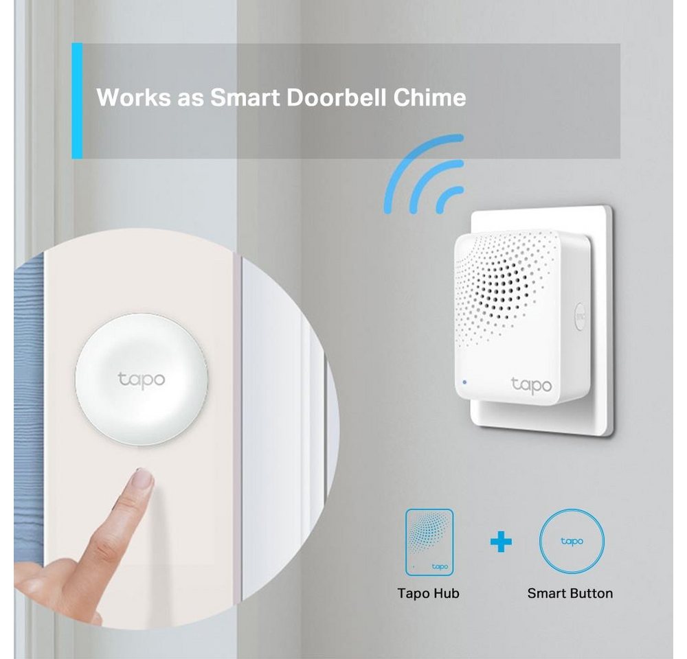 tp-link Tapo H100 Smart-Home-Zubehör, Smart Hub mit Alarmfunktion und intelligenter Türklingel – Bild 5 von 5
