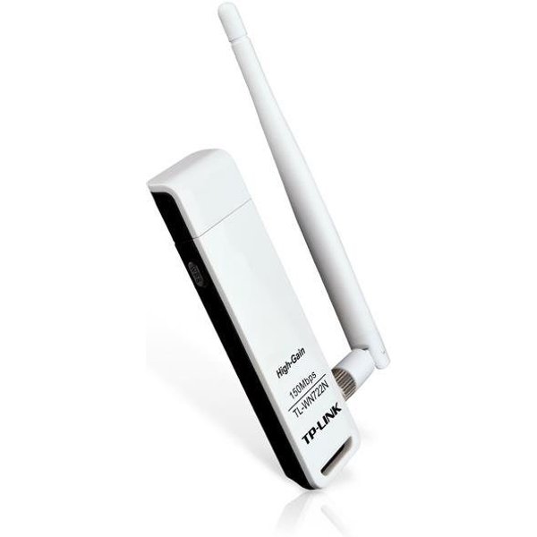 tp-link WLAN-Adapter TL-WN722N, Wireless-N-USB-Adapter, bis 150Mbit/s, Externe High-Gain-Antenne