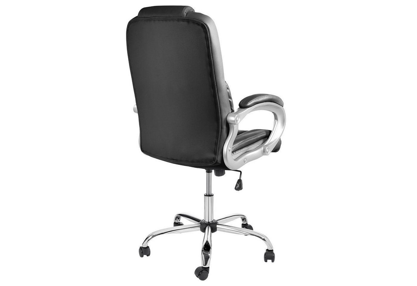 TPFLiving Chefsessel Denver mit abgebremsten Rollen (XXL Bürostuhl ergonomisch gepolsterter Schreibtischstuhl), Drehstuhl aus Kunstleder, Belastbarkeit bis 150  – Bild 4 von 5