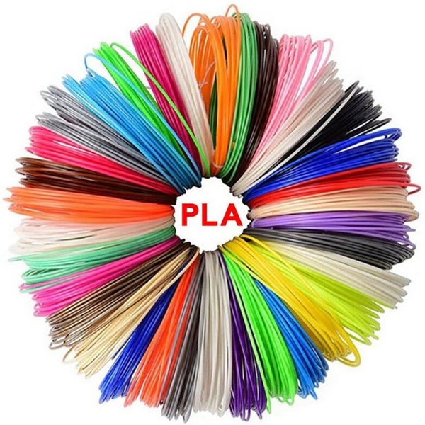 TPFNet 3D-Drucker-Stift PLA-Filament Set für 3D Drucker Stift - 3D-Malerei, Kinderspielzeug - Farb Set PLA Filament 15m (3M x 5 zufällige Farben)