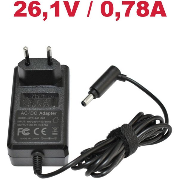 Trade-Shop Ladegerät 26,1V 0,68A passend für Dyson V6 V7 V8 V8+ DC58 DC59 DC60 Netzteil (Gesamtlänge: ca 1,8m / Stecker Ausgang: 5,5x2,5mm / für 21,6V Akkus)