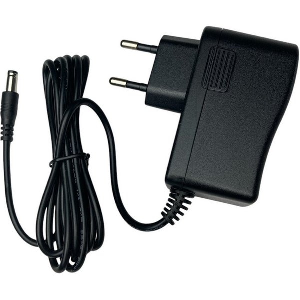 Trade-Shop Ladegerät 27V 0,5A passend für Rowenta, Moulinex, TEfal Staubsauger Netzteil (Eingang: 1x Euro-Stecker (90° gewinkelt), 1x Anschlussstecker (gerade)