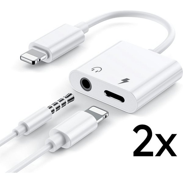 TradeNation Apple IPhone Lightning Audio Adapter Splitter Klinke Aux Kopfhörer Smartphone-Adapter Lightning zu 3,5-mm-Klinke, Lightning, Lightning Adapter