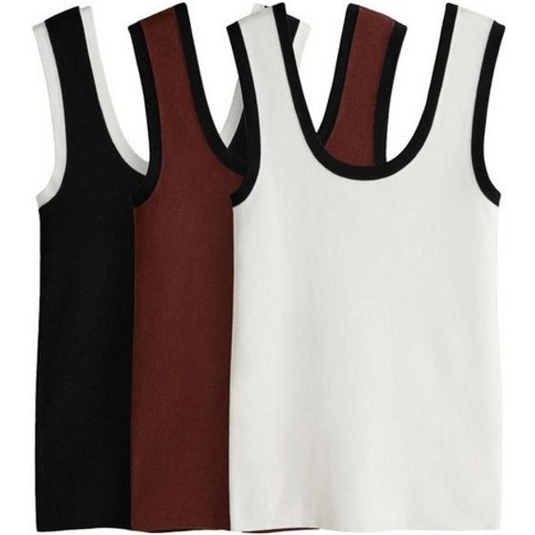 The Set Trägertop The Set Strick-Trägertops, 3er-Pack (3-tlg)