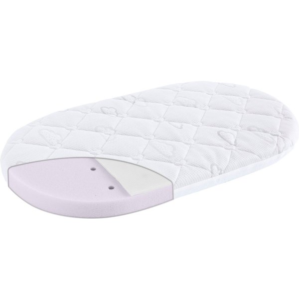 Babymatratze Brise Light passend für Cybex Priam, 32 x 78 x 6 cm, oval, Träumeland, 6 cm hoch, (1-tlg), Matratze, Allergiker geeignet (Hausstauballergiker)