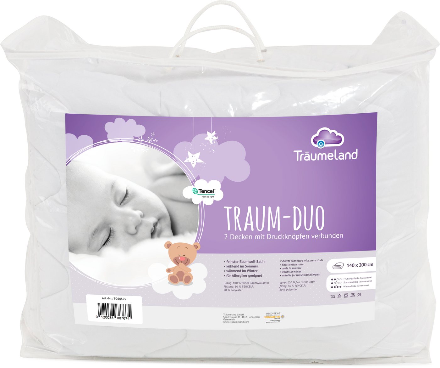 Träumeland Kinderbettdecke Traum-Duo, Bezug: 100% Baumwolle – Bild 2 von 3