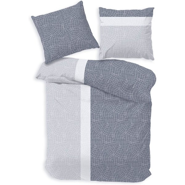 Träumschön Bettwäsche Premium Bettwäsche 135x200 oder 155x220 cm Baumwolle, Platin, Renforcé, 2 teilig, mit Reißverschluss, 100% Baumwolle, luftig leichte Somme