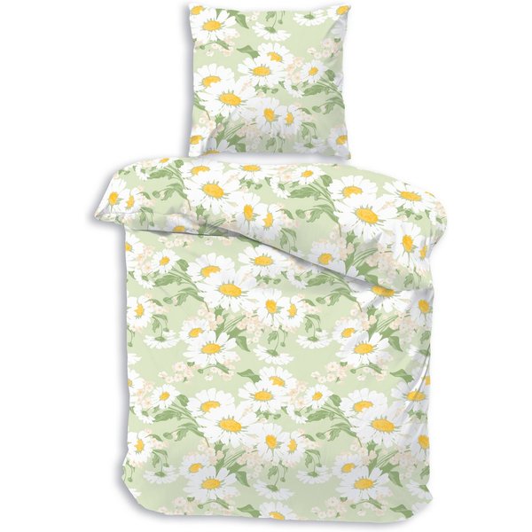 Träumschön Bettwäsche Premium Set 135x200 oder 155x220 aus 100% Baumwolle - Blumen Muster, Renforcé, 2 teilig, mit Reißverschluss, 100% Baumwolle, luftig leicht