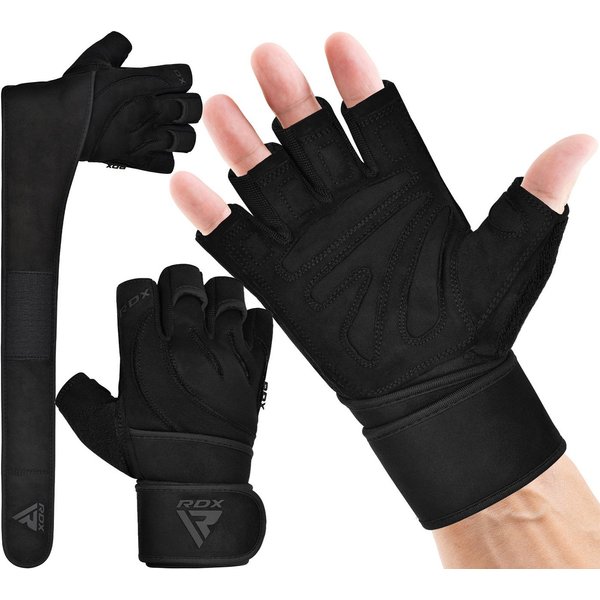 RDX Trainingshandschuhe RDX Fitness Handschuhe Trainingshandschuhe Lang Handgelenkstütze Sport