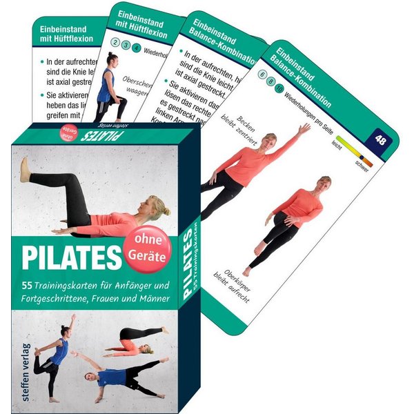 Trainingskarten: Pilates ohne Geräte / Ronald Thomschke, Benno Paulitz