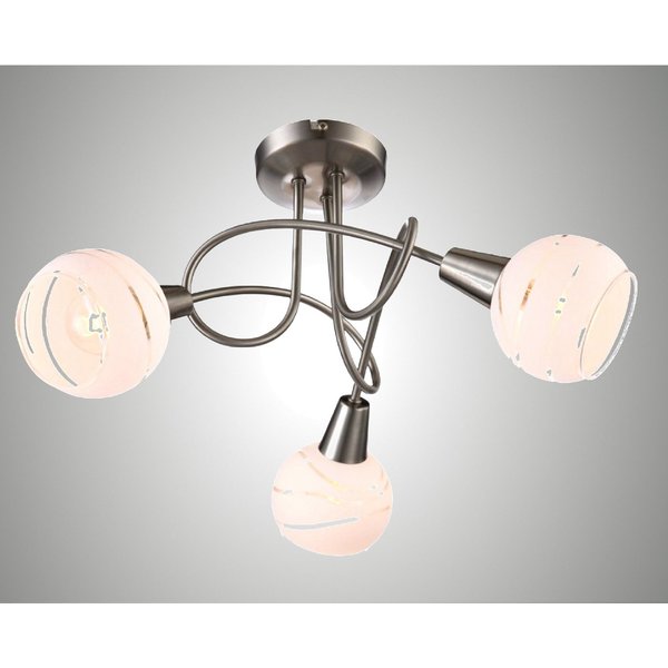 TRANGO LED Deckenleuchte, Dimmfunktion, 3-flammig 1001-32D LED Deckenstrahler *OLIVIA* inkl. 3x 3-Stufen dimmbar LED Leuchtmittel 3000K warmweiß I Deckenlampe i