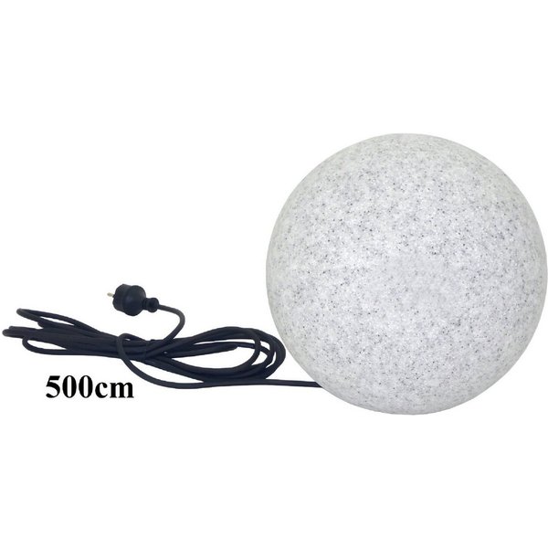 TRANGO LED Gartenleuchte, 200GB IP65 Gartenkugel in 20cm Durchmesser inkl. je 1x E27 LED Leuchtmittel *NATURE* Kugelleuchte mit ca. 5 Meter IP44 Kabel, 3000K wa