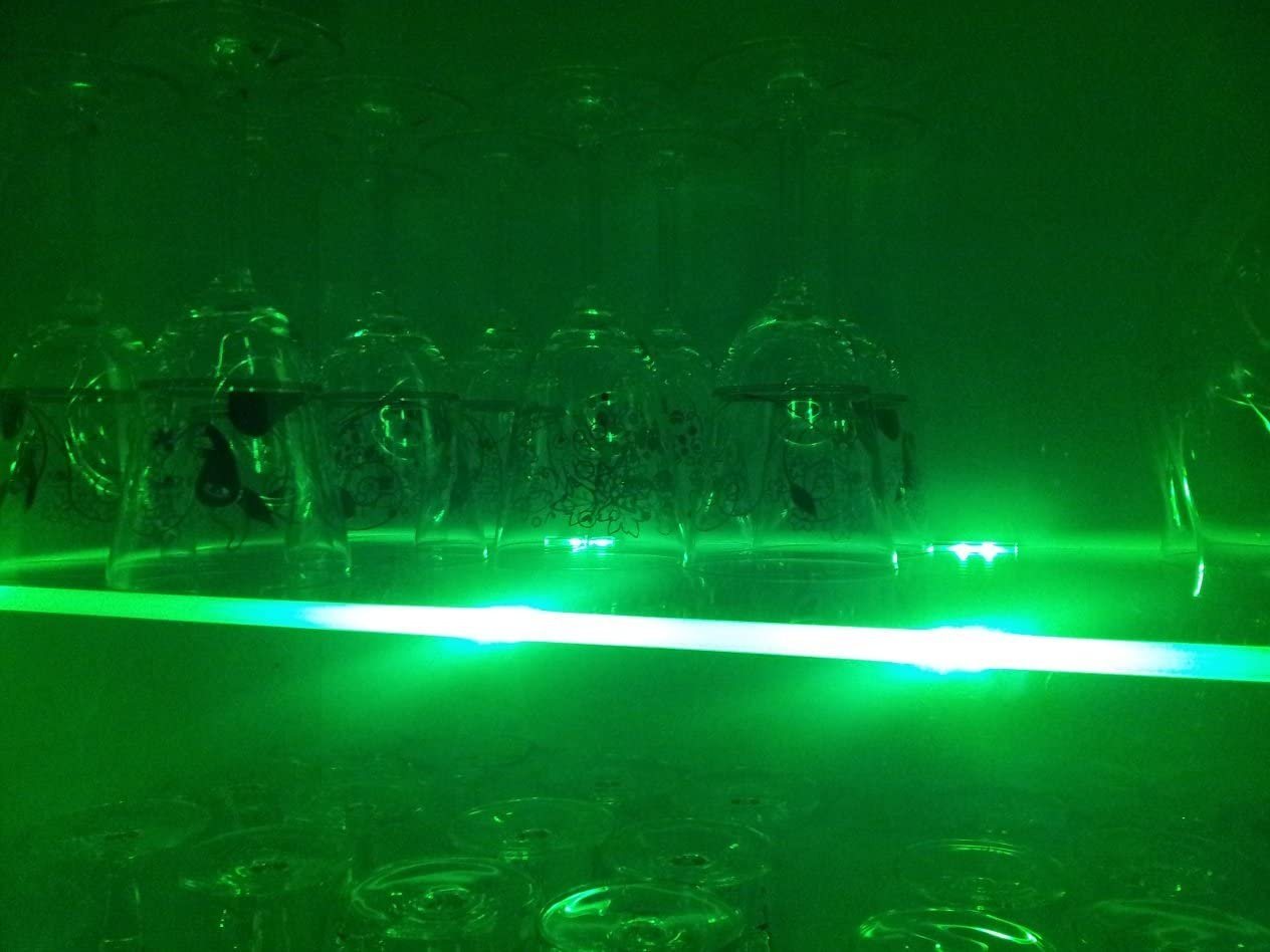 TRANGO LED Glaskantenbeleuchtung, 4er Set RGB Farbwechsel LED Glaskantenbeleuchtung 5022-04 inkl. Fernbedienung Schrankbeleuchtung I Glasbodenbeleuchtung I Vitr – Bild 3 von 5