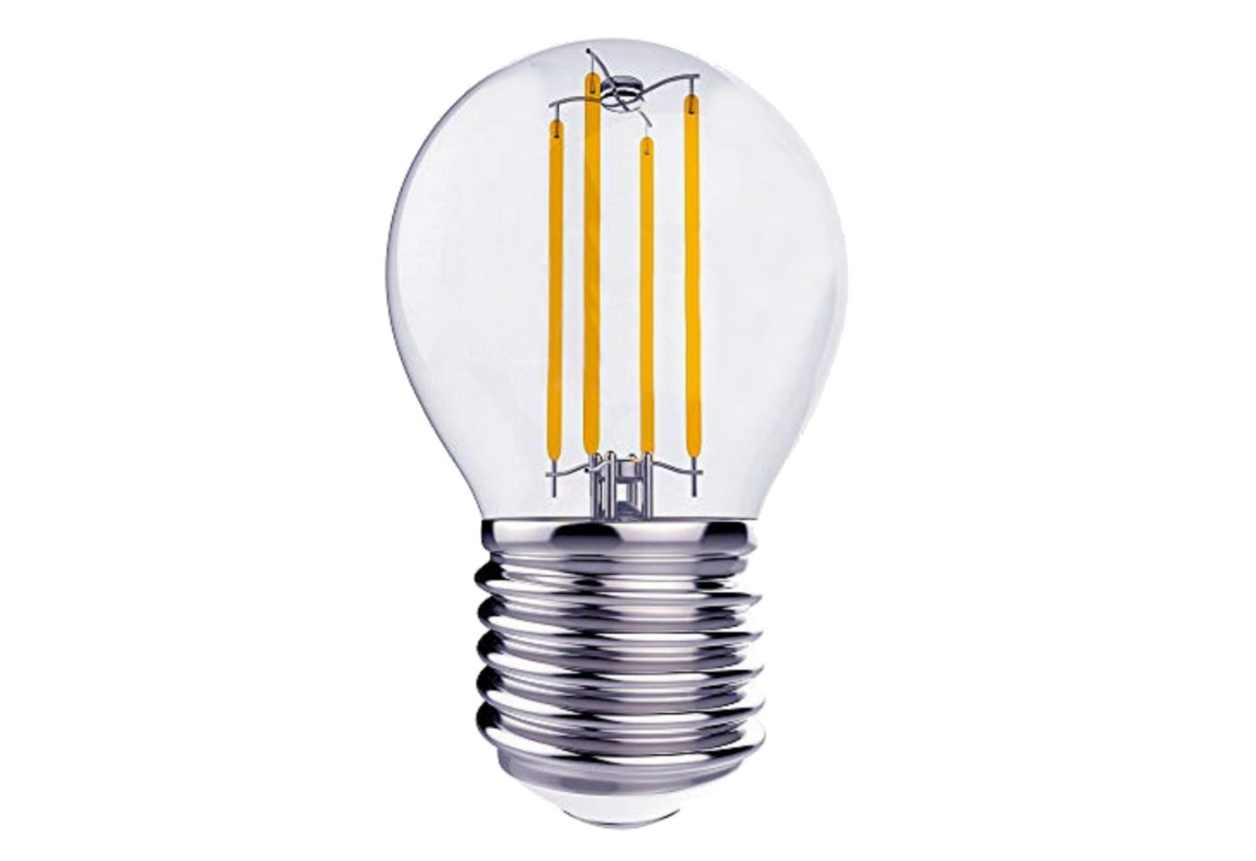 TRANGO LED-Leuchtmittel, 5er Pack E27004-5 LED Filament Birne 4 Watt 350 Lumen - 2700K warmweiß - Ersatz für 40W Glühlampe - Glühbirne - Lampe in Tropfen Form m – Bild 3 von 3
