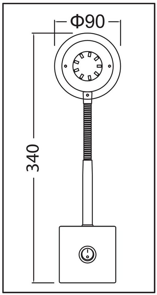 TRANGO LED Steckdosenleuchte, 2604 LED Steckerleuchte, Wandleuchte, Leselampe, Küchenlampe, Nachtlicht in Weiß matt inkl. 5 Watt LED Modul warmweiß 3000K Leucht – Bild 2 von 2