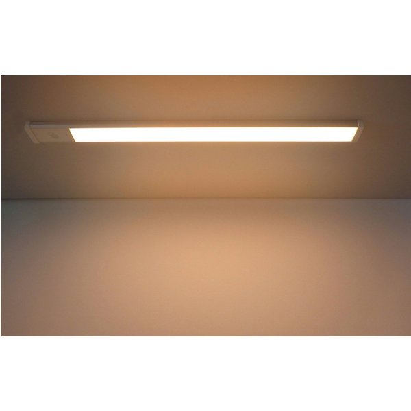 TRANGO LED Unterbauleuchte, Dimmfunktion, 2533 LED Unterbaulampe 4-Stufen dimmbar *SUN* Lichtleiste, Küchenunterbau Beleuchtung 600mm lang 12 Watt 230V in Titan