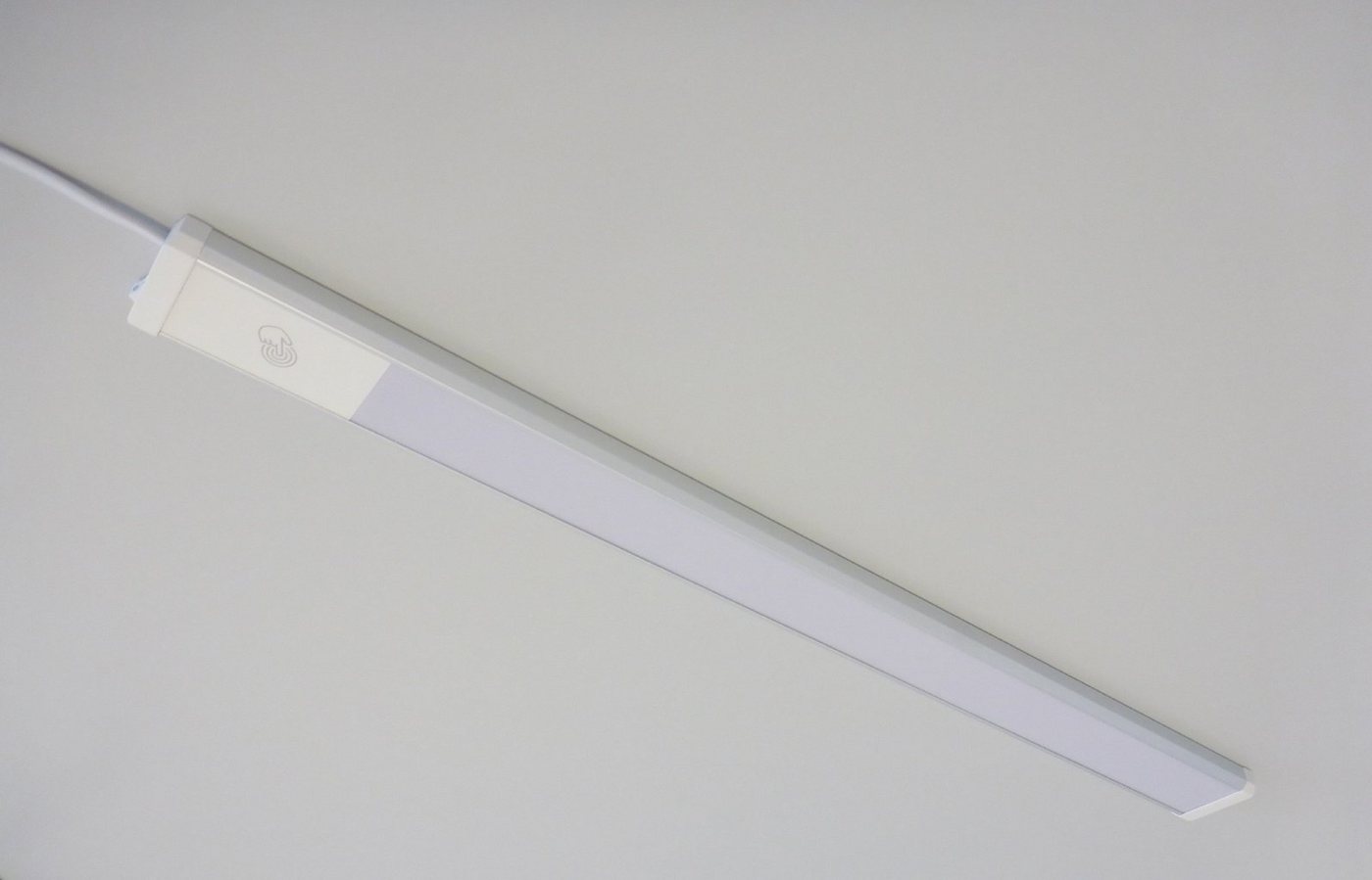 TRANGO LED Unterbauleuchte, Dimmfunktion, 2533 LED Unterbaulampe 4-Stufen dimmbar *SUN* Lichtleiste, Küchenunterbau Beleuchtung 600mm lang 12 Watt 230V in Titan – Bild 5 von 5