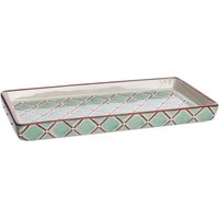 tranquillo Badablage "RETRO FLAIR", Badorganizer aus Steingut, rechteckig, 23 x 12 cm