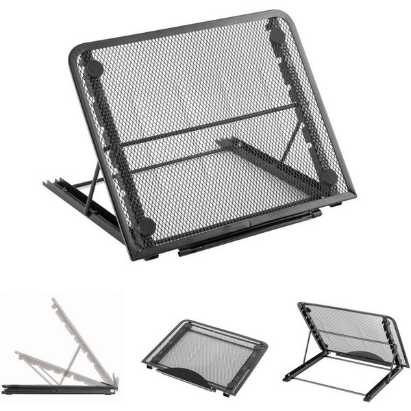 Transmedia Tablet-Halterung Tablet Ständer Universal Halter einstellbar verstellbar klappbar, (bis 11,00 Zoll)