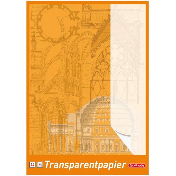 Herlitz Transparentpapier Herlitz Transparentpapierblock A4 30 Blatt
