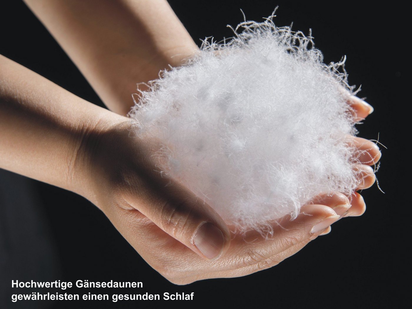 TraumDaune Gänsedaunenbettdecke TRÄUMCHEN Premium Winterdecke (Wärmegrad 5), Füllung: 90% Gänsedaunen/10% Gänsefedern, für Allergiker geeignet – Bild 4 von 5