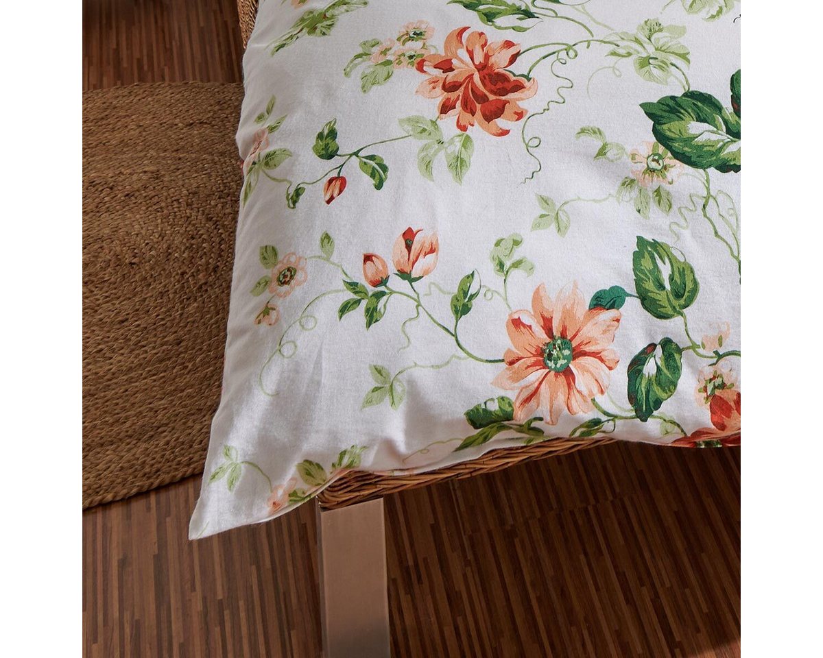 TRAUMSCHLAF Bettwäsche Blumen, Flanell, 3 teilig, hochwertige Flanell Qualität – Bild 3 von 4