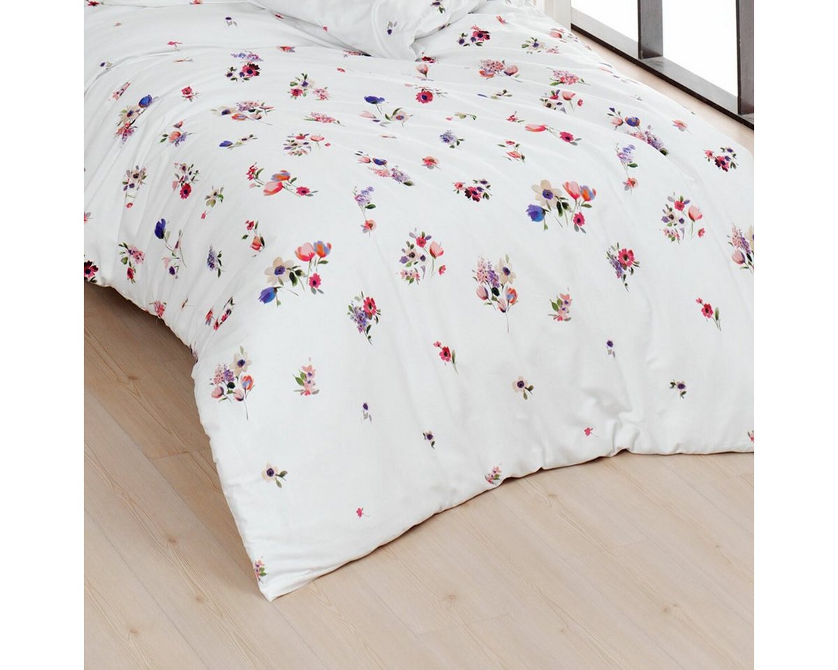 TRAUMSCHLAF Bettwäsche Claude, Mako Satin, 2 teilig, romantisches Blumendesign – Bild 3 von 4