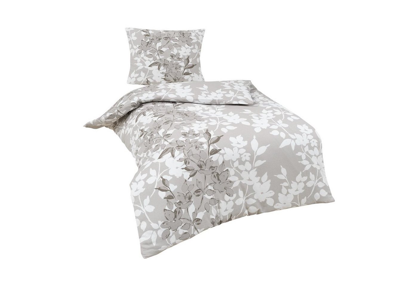TRAUMSCHLAF Bettwäsche Ellen, Flanell, 2 teilig, flauschig weiches, florales Design – Bild 2 von 4