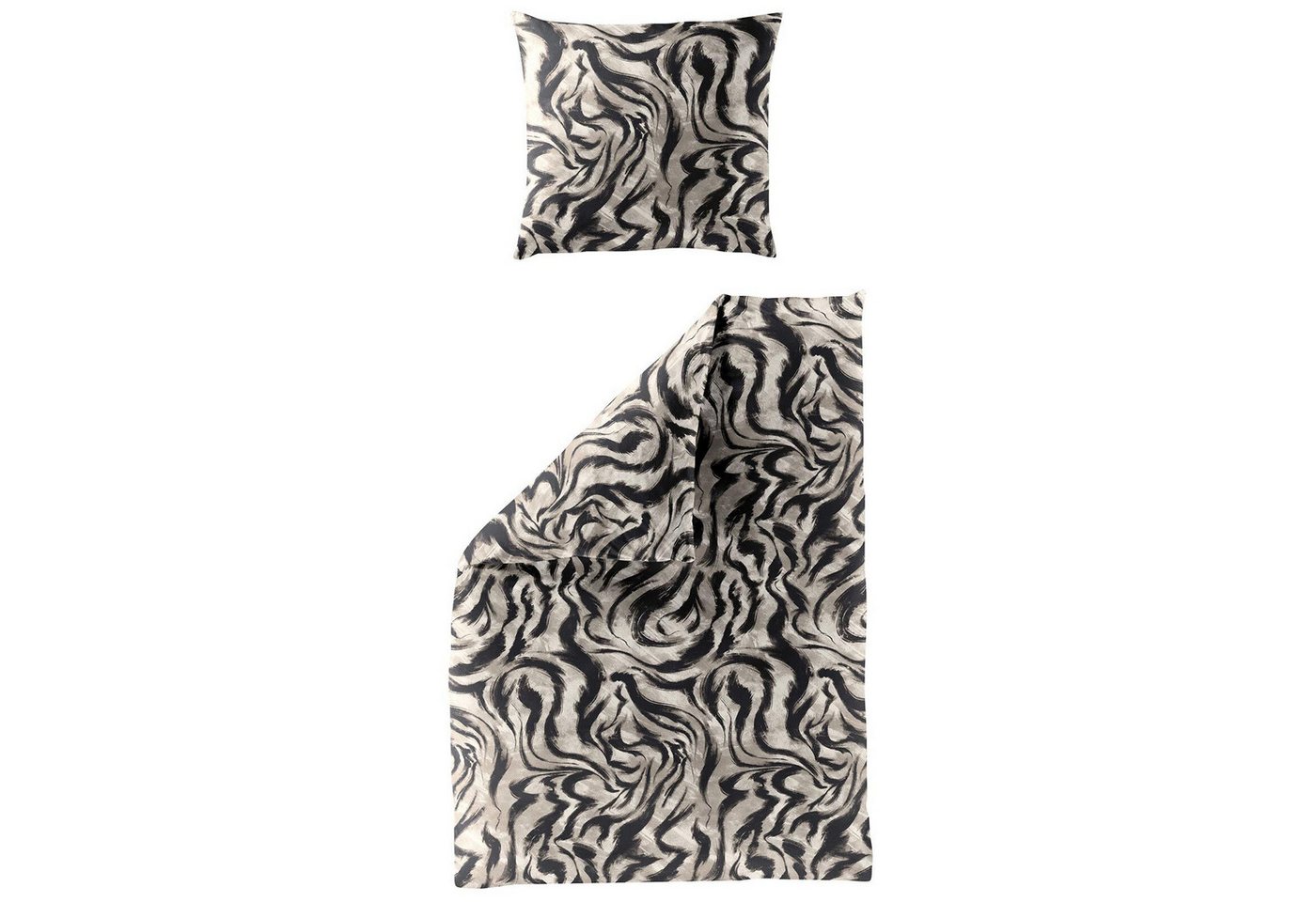 TRAUMSCHLAF Bettwäsche Glacies, Biber, 2 teilig, Winterbettwäsche in warmer Qualität – Bild 5 von 5