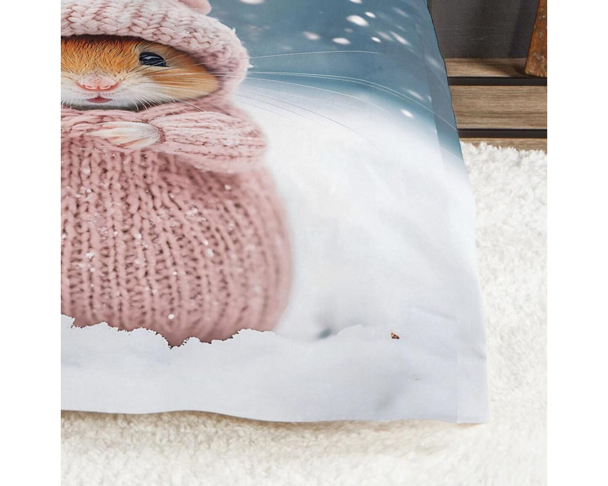 TRAUMSCHLAF Bettwäsche Hamster, Flanell, 2 teilig, besonders weich und warm – Bild 3 von 4