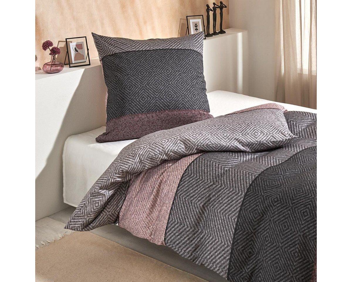 TRAUMSCHLAF Bettwäsche Kansas, Mako Satin, 2 teilig, hochwertige Satin Bettwäsche – Bild 2 von 5