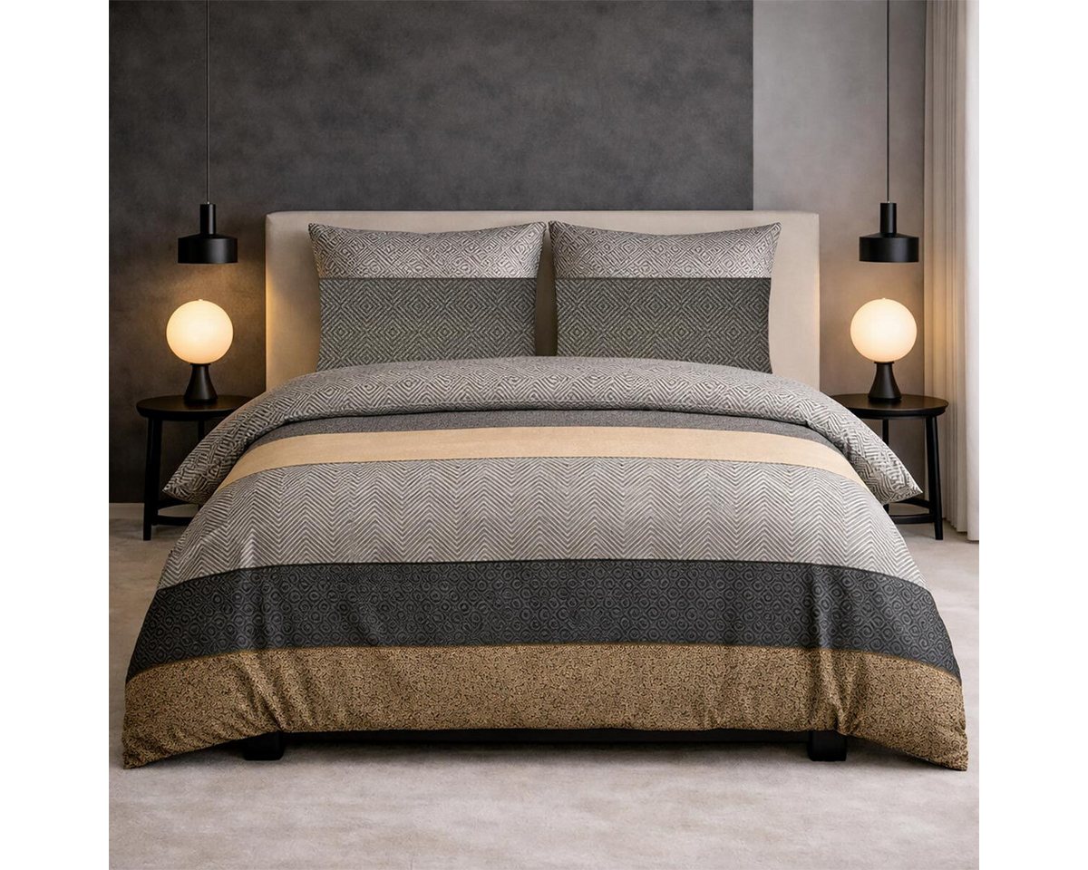TRAUMSCHLAF Bettwäsche Kansas, Mako Satin, 2 teilig, hochwertige Satin Bettwäsche – Bild 5 von 5