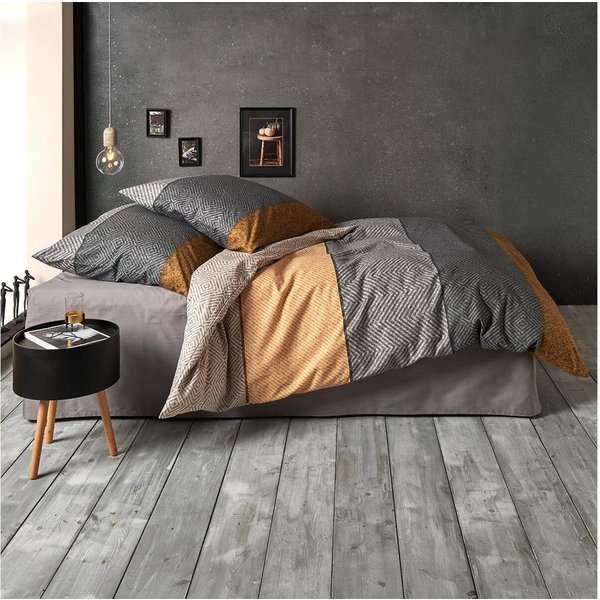 TRAUMSCHLAF Bettwäsche Kansas, Flanell, 2 teilig, hochwertige Flanell Qualität