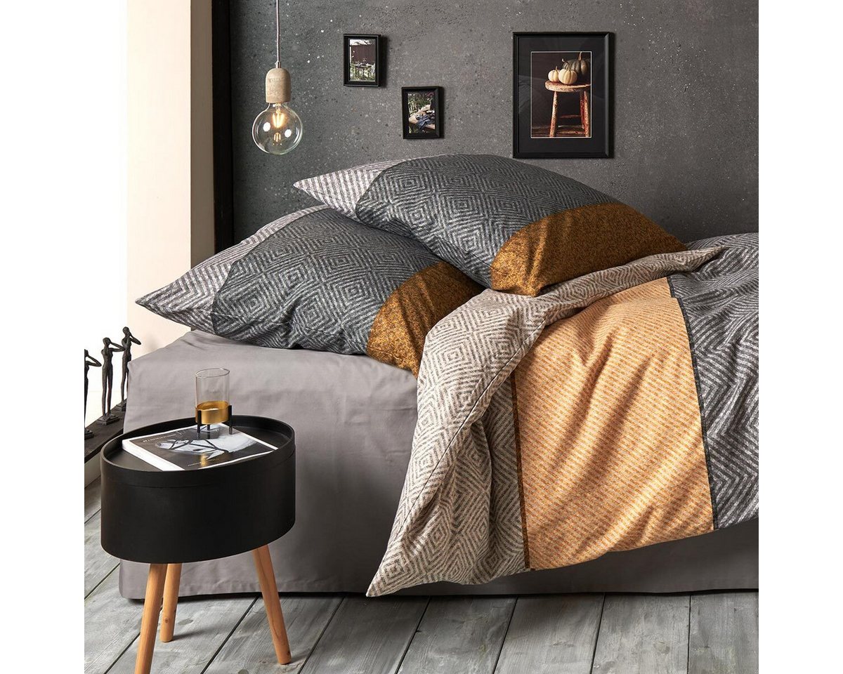 TRAUMSCHLAF Bettwäsche Kansas, Flanell, 2 teilig, hochwertige Flanell Qualität – Bild 2 von 4