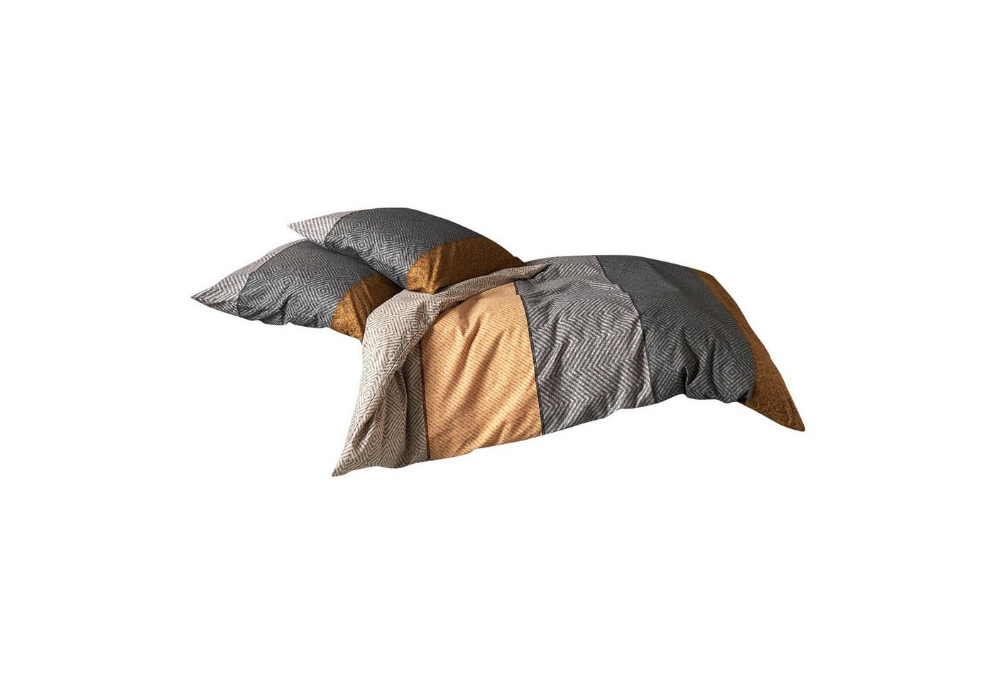 TRAUMSCHLAF Bettwäsche Kansas, Flanell, 2 teilig, hochwertige Flanell Qualität – Bild 4 von 4
