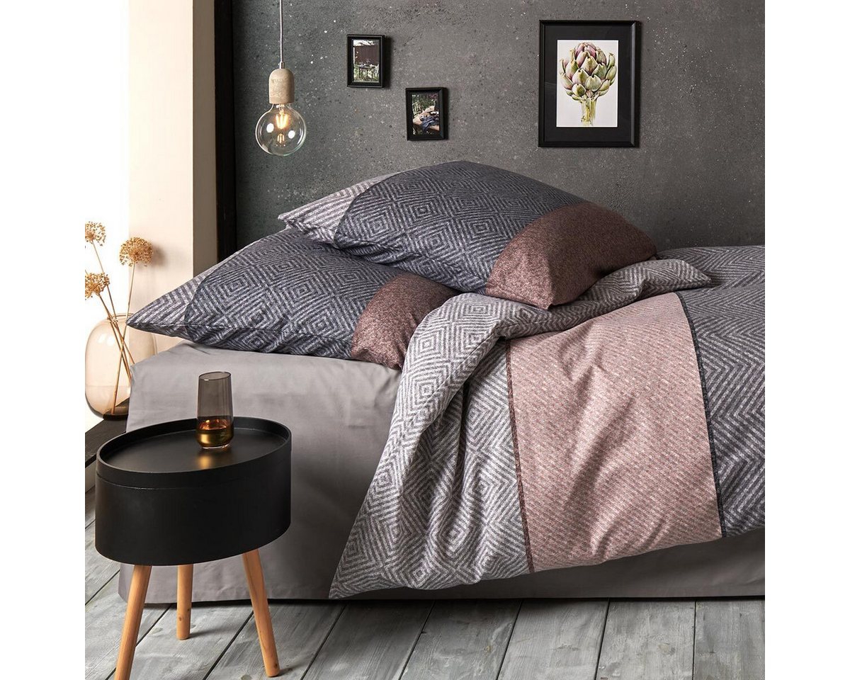 TRAUMSCHLAF Bettwäsche Kansas, Flanell, 2 teilig, hochwertige Flanell Qualität – Bild 2 von 4