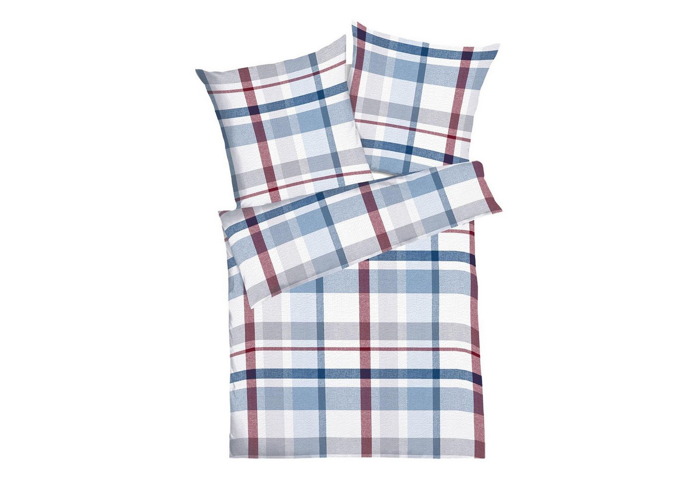 TRAUMSCHLAF Bettwäsche Madras, Seersucker, 2 teilig, klassische Seersucker Bettwäsche im Karo Design – Bild 4 von 4