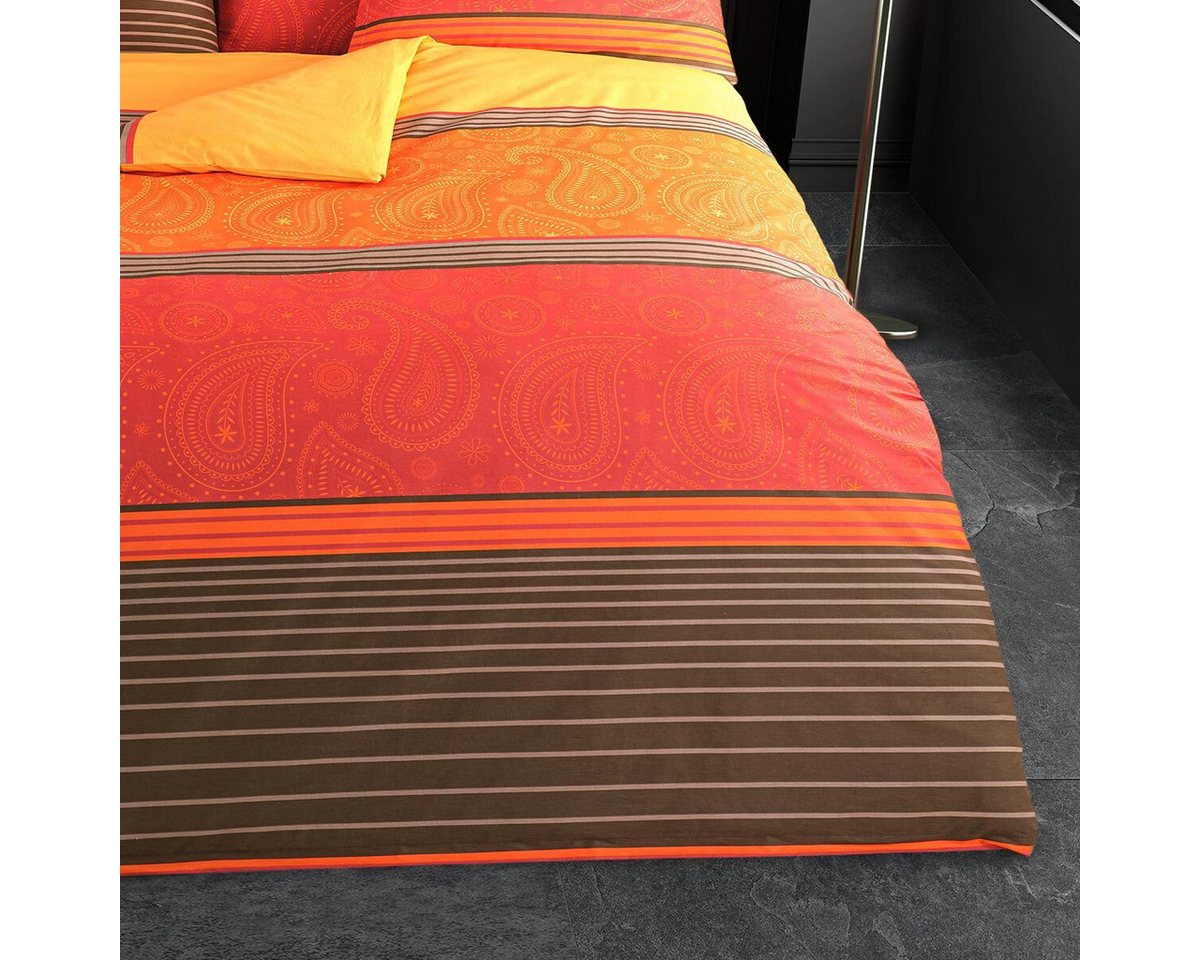 TRAUMSCHLAF Bettwäsche Milano, Renforce, 2 teilig, gestreiftes Design auf 100% Baumwolle – Bild 3 von 4