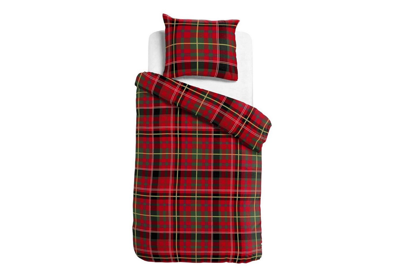 TRAUMSCHLAF Bettwäsche Sherlock, Flanell, 2 teilig, Flanell-Winterbettwäsche in toller Optik – Bild 4 von 4
