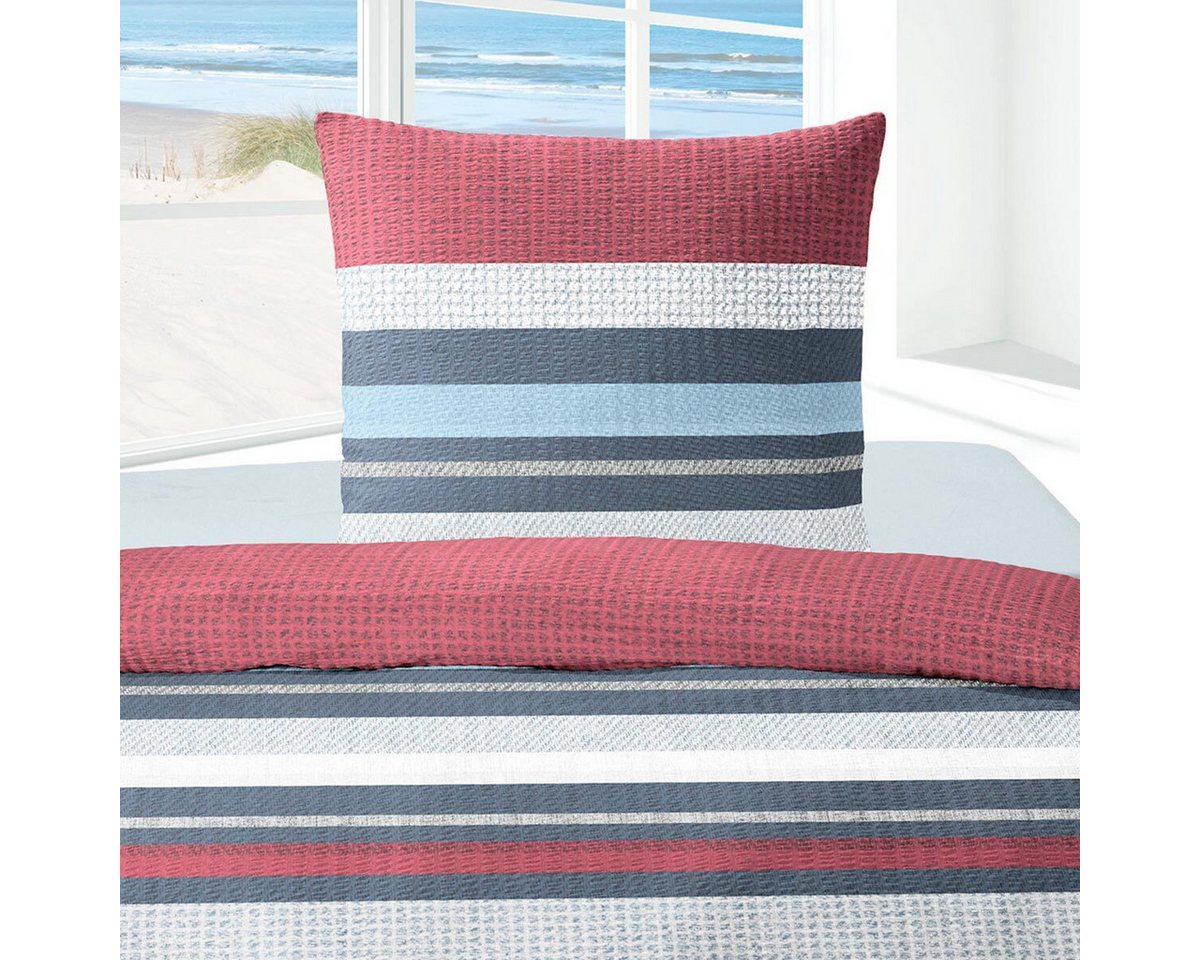 TRAUMSCHLAF Bettwäsche Striped, Seersucker, 2 teilig, bügelfreie Seersucker Qualität – Bild 2 von 4